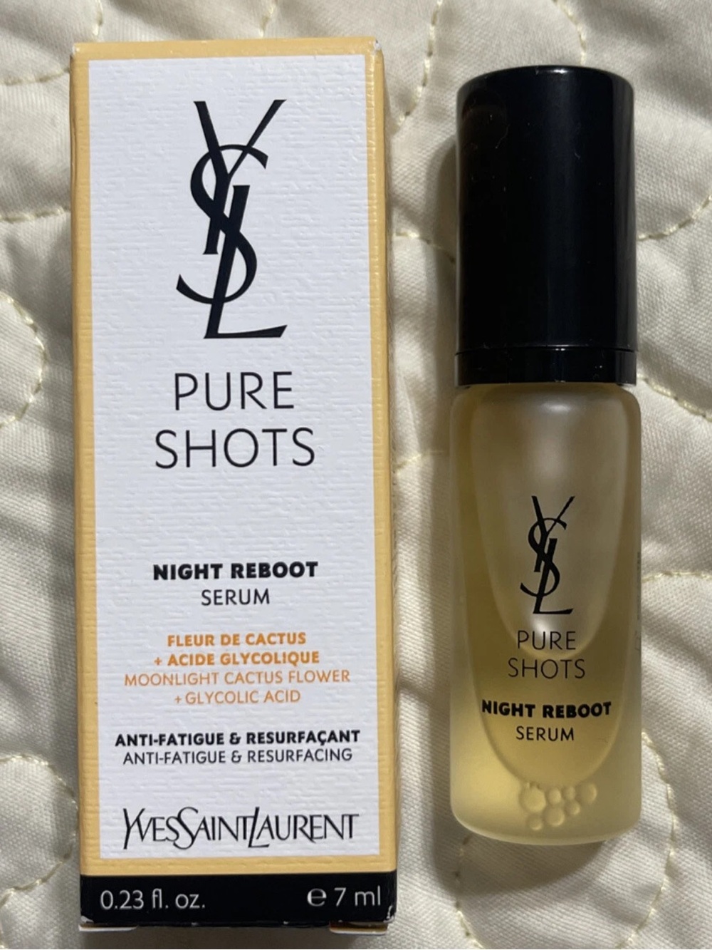 NEW YSL PURE SHOT NIGHT REBOOT SERUM TRAVEL SIZE